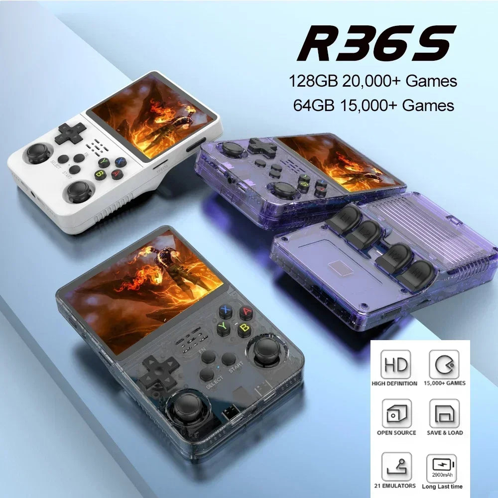 R36S Retro Video Game Console